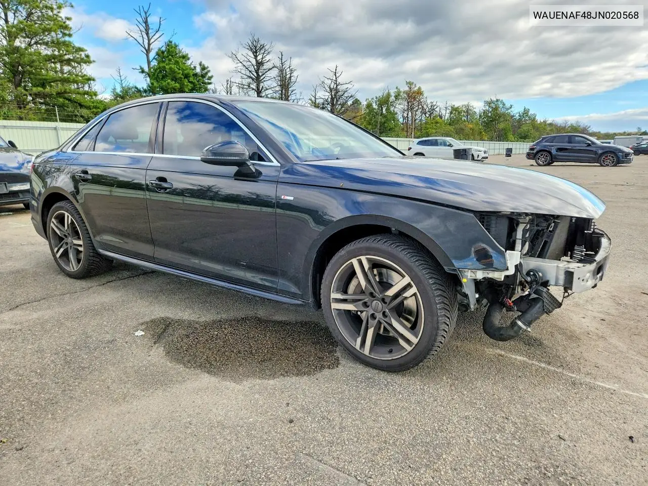 2018 AUDI A4 VIN WAUENAF48JN020568 — фото 4