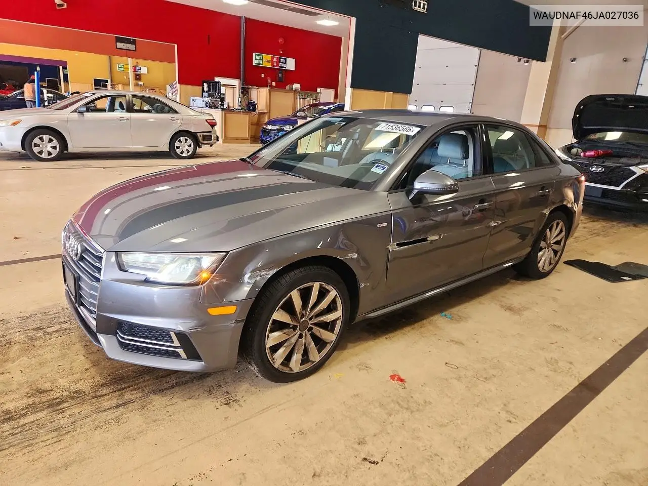 AUDI A4 2018, VIN WAUDNAF46JA027036