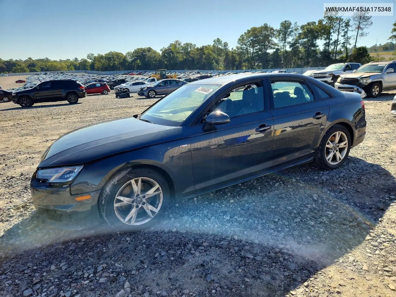 AUDI A4 2018, VIN WAUKMAF45JA175348