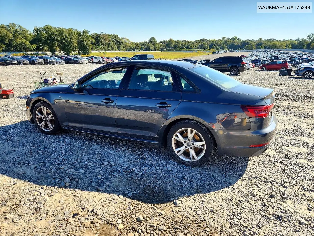 2018 AUDI A4 VIN WAUKMAF45JA175348 — фото 2