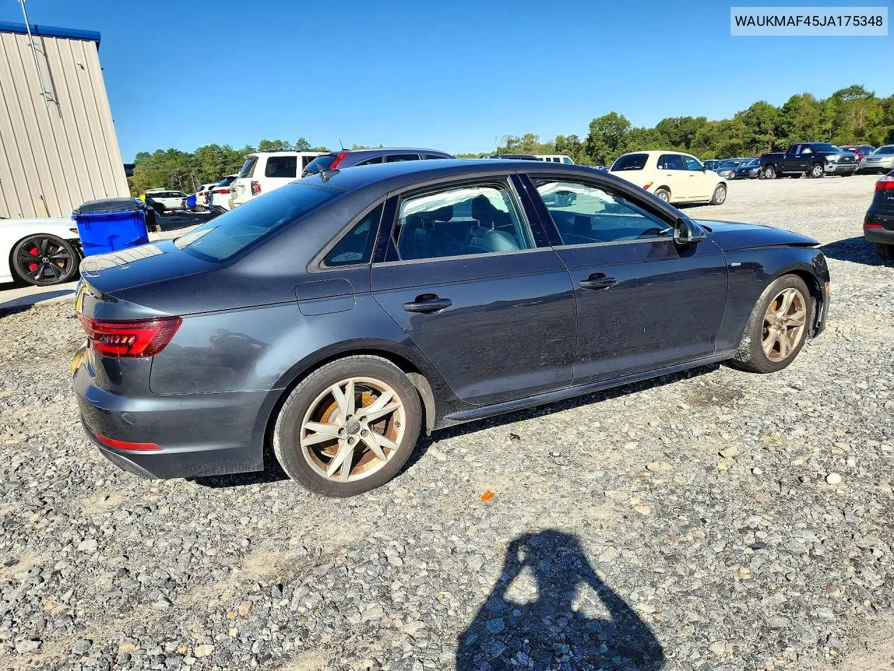 2018 AUDI A4 VIN WAUKMAF45JA175348 — фото 3