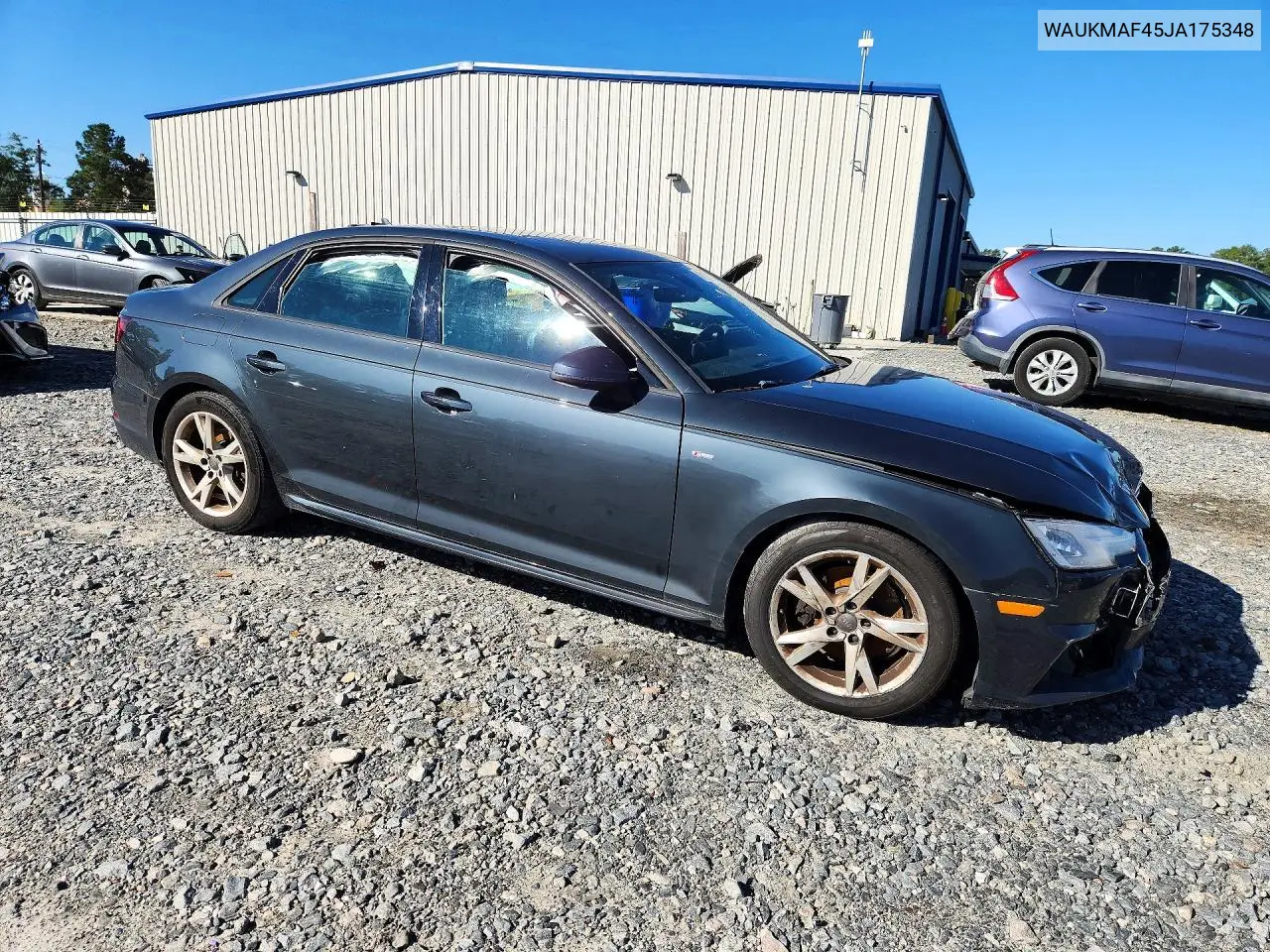 2018 AUDI A4 VIN WAUKMAF45JA175348 — фото 4