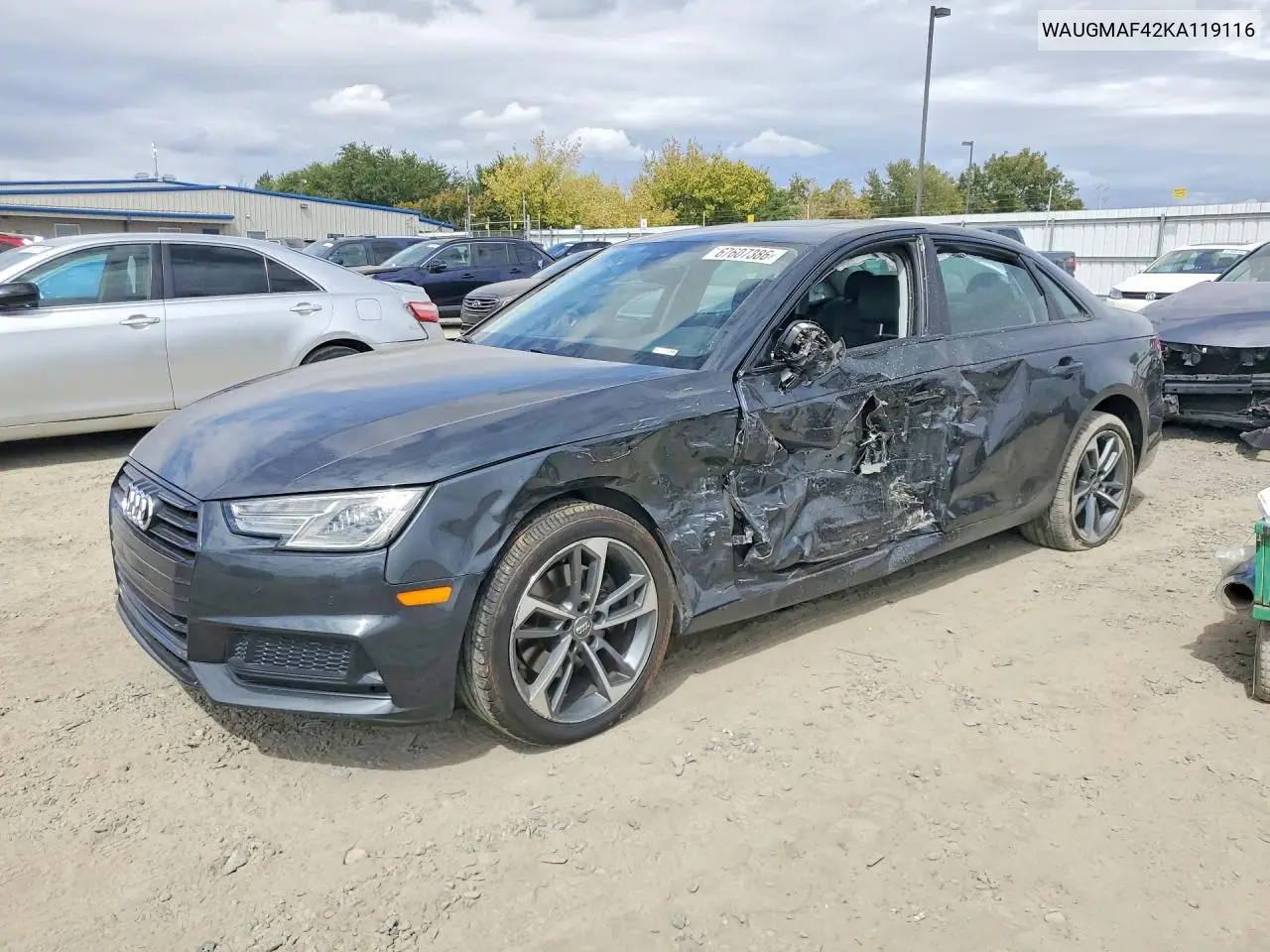 AUDI A4 2019, VIN WAUGMAF42KA119116