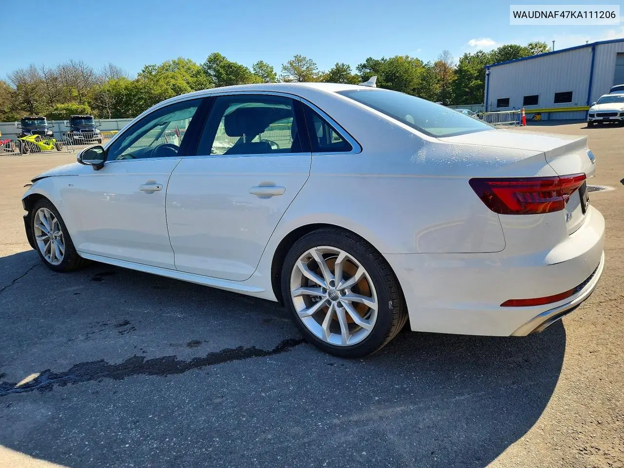 2019 AUDI A4 VIN WAUDNAF47KA111206 — фото 2