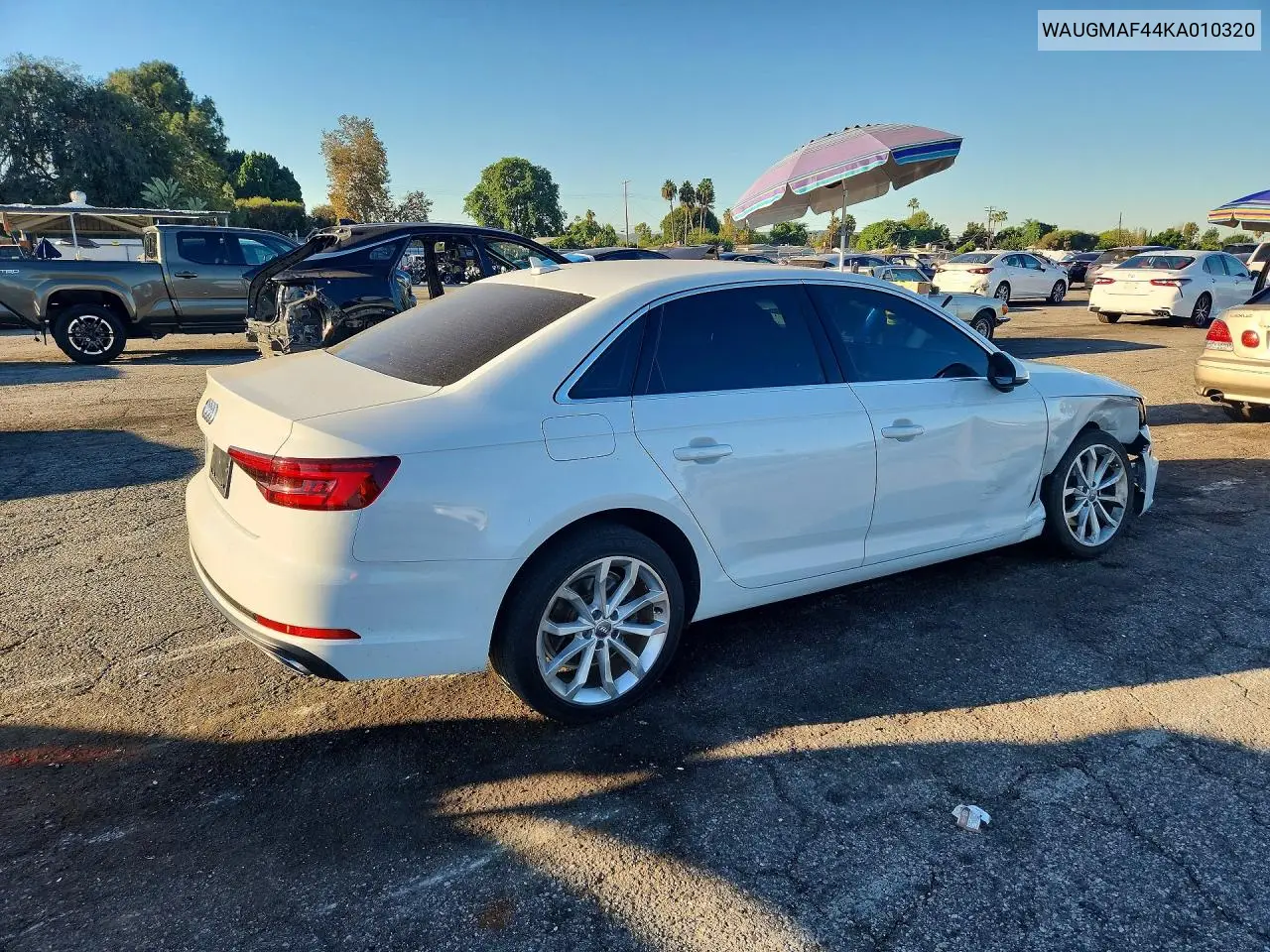 2019 AUDI A4 VIN WAUGMAF44KA010320 — фото 3