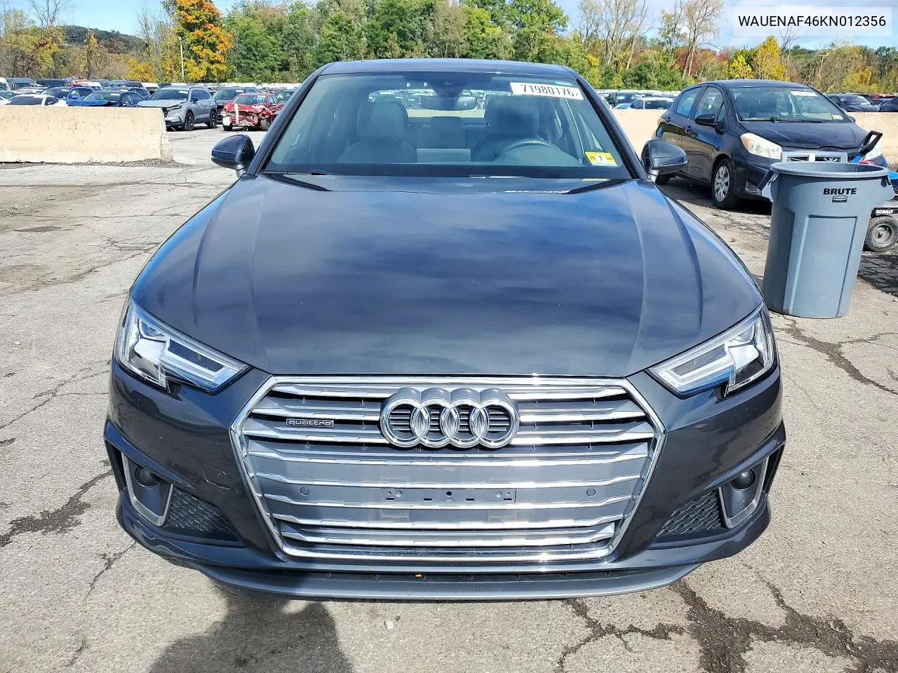 2019 AUDI A4 VIN WAUENAF46KN012356 — фото 5