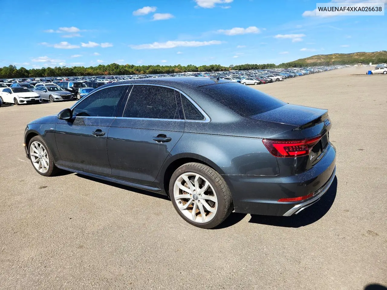 2019 AUDI A4 VIN WAUENAF4XKA026638 — фото 2