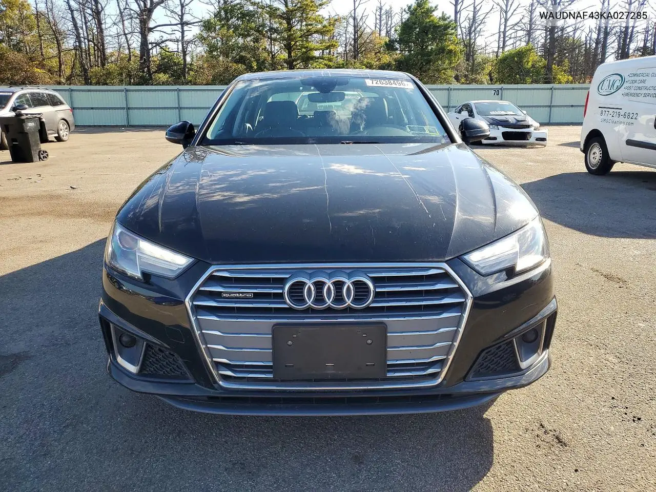 2019 AUDI A4 VIN WAUDNAF43KA027285 — фото 5
