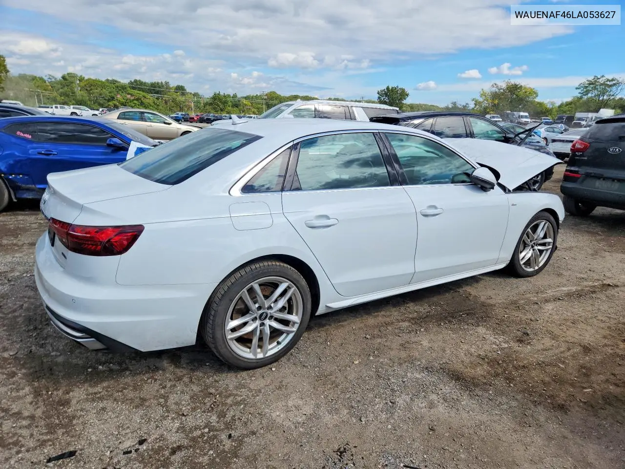2020 AUDI A4 VIN WAUENAF46LA053627 — фото 3