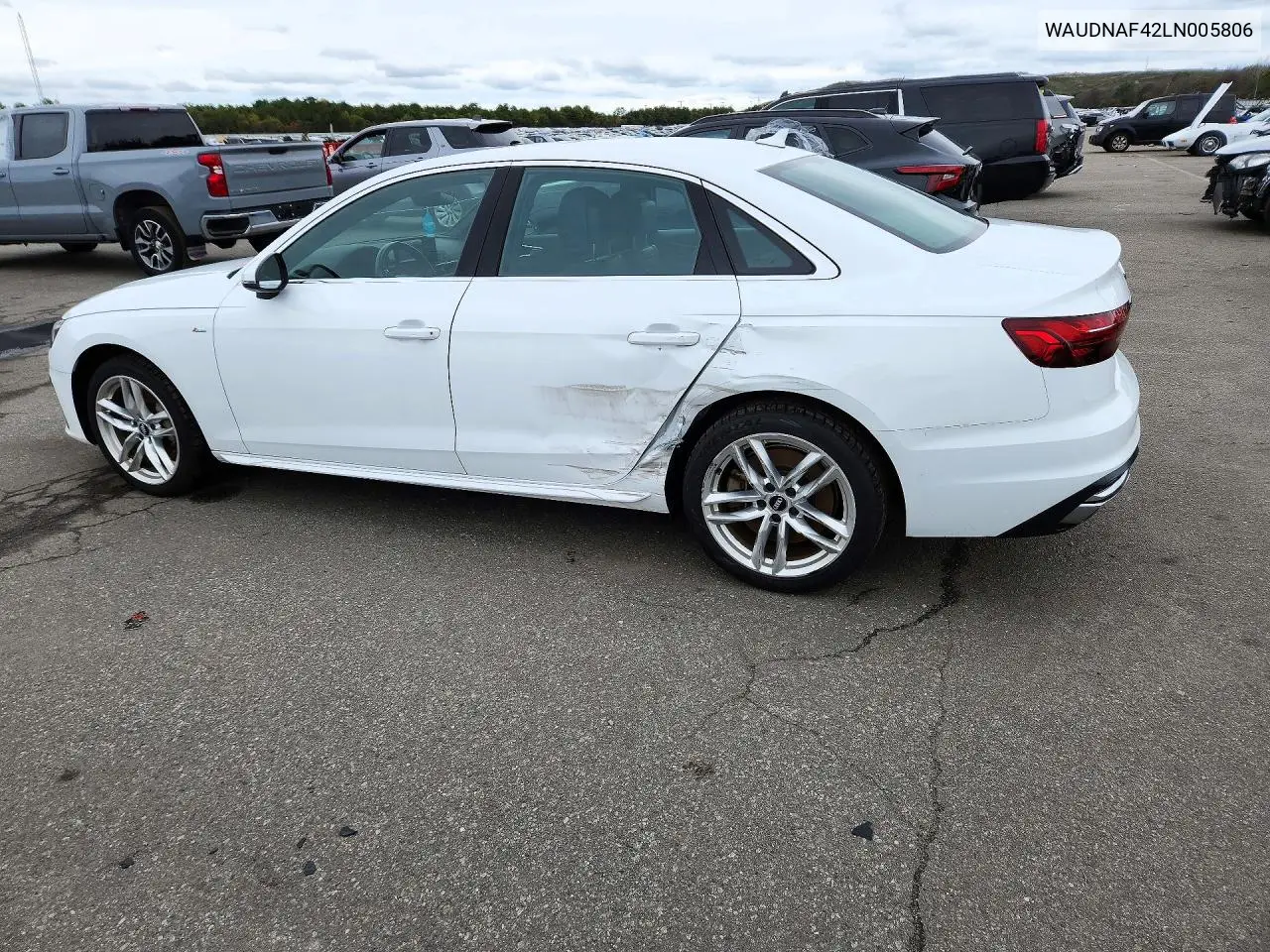 2020 AUDI A4 VIN WAUDNAF42LN005806 — фото 2