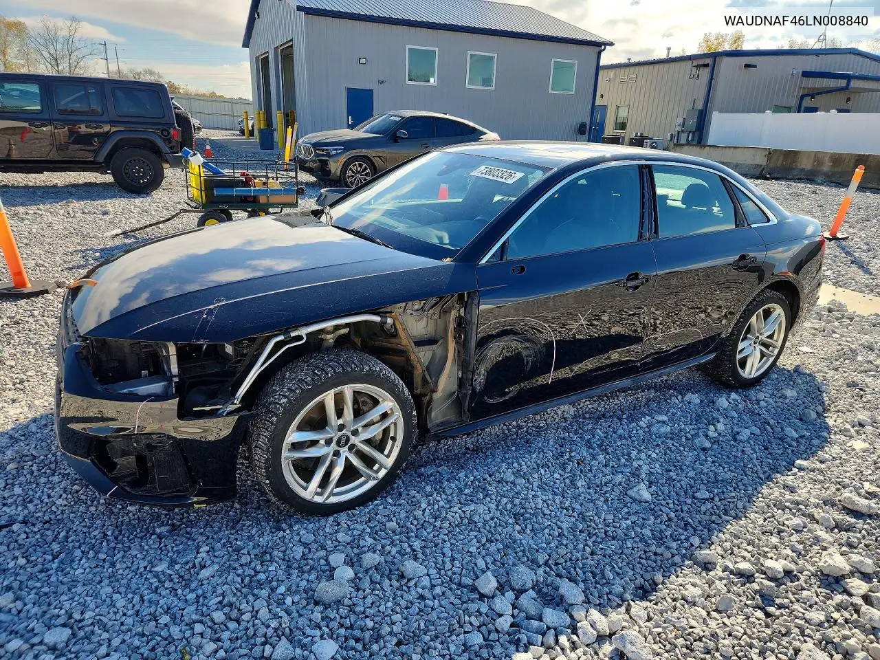 AUDI A4 2020, VIN WAUDNAF46LN008840