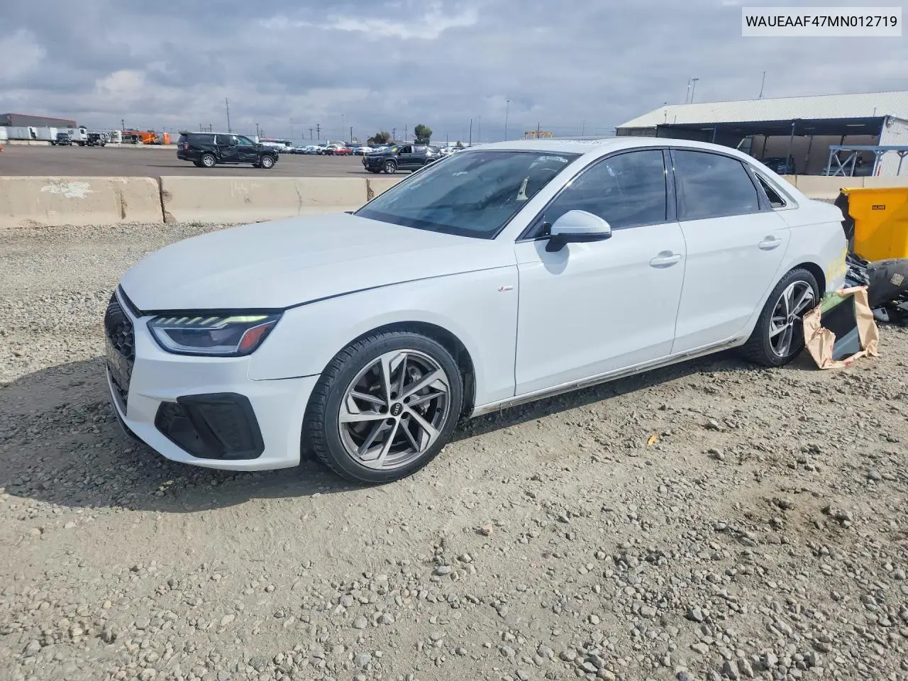AUDI A4 2021, VIN WAUEAAF47MN012719