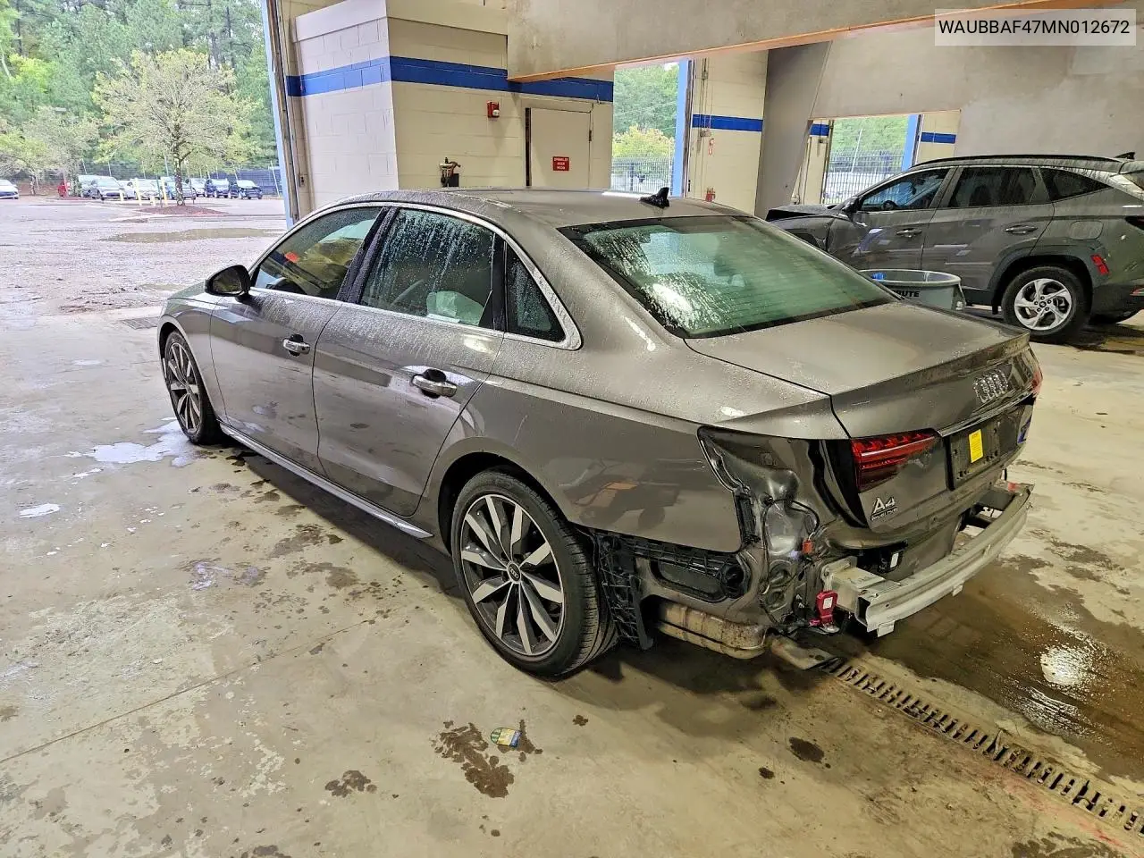 2021 AUDI A4 VIN WAUBBAF47MN012672 — фото 2