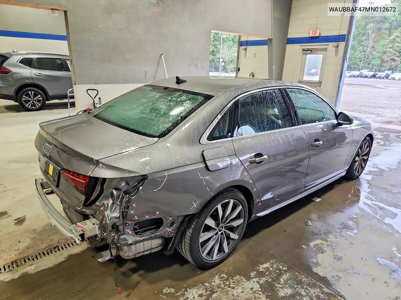 2021 AUDI A4 VIN WAUBBAF47MN012672 — фото 3