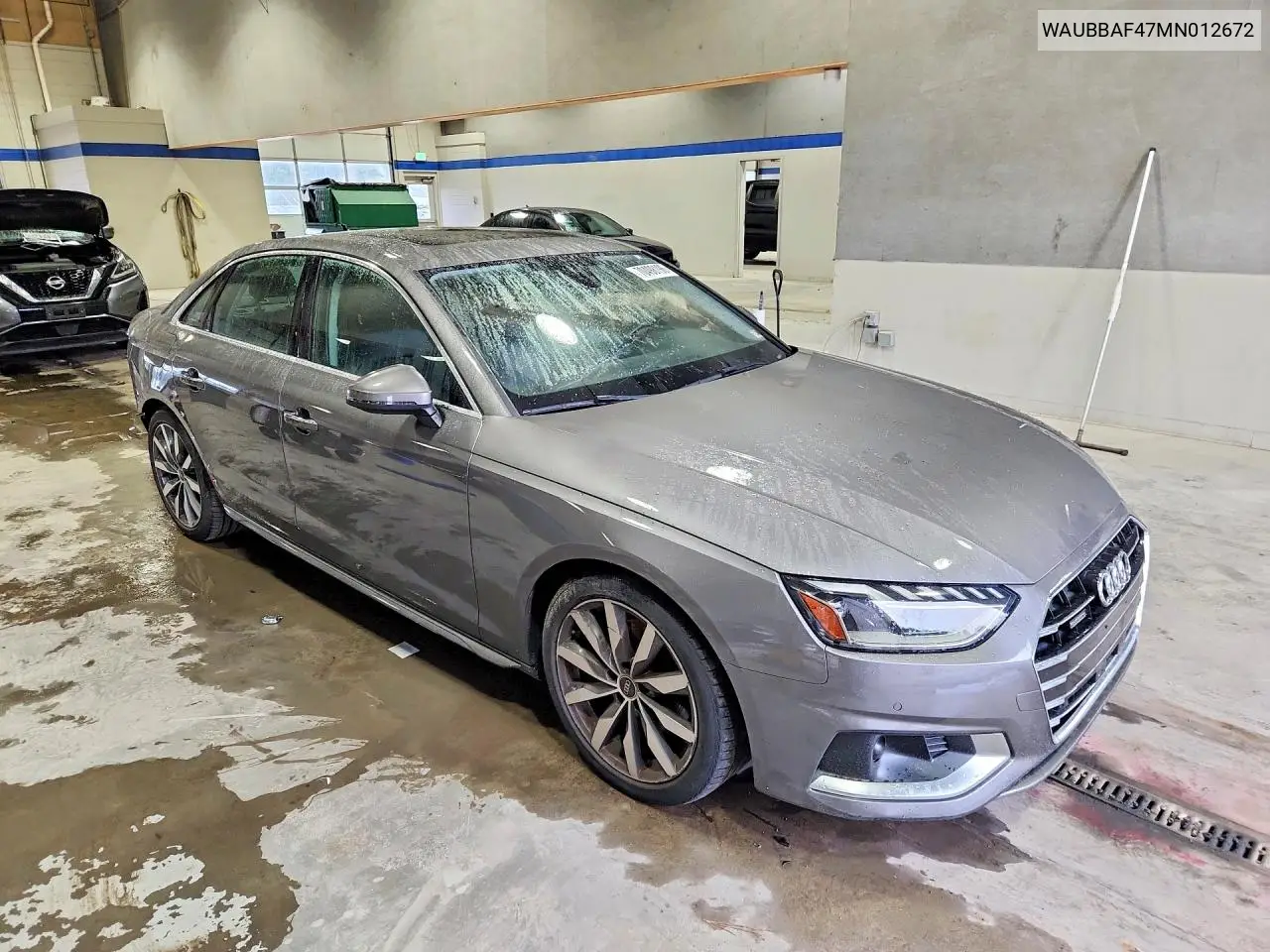 2021 AUDI A4 VIN WAUBBAF47MN012672 — фото 4