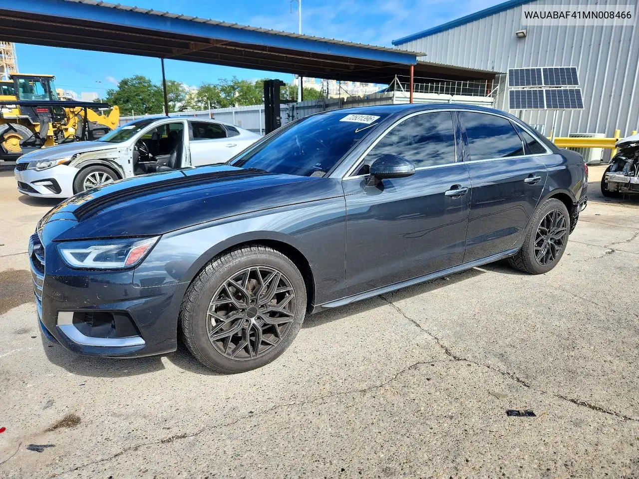 AUDI A4 2021, VIN WAUABAF41MN008466