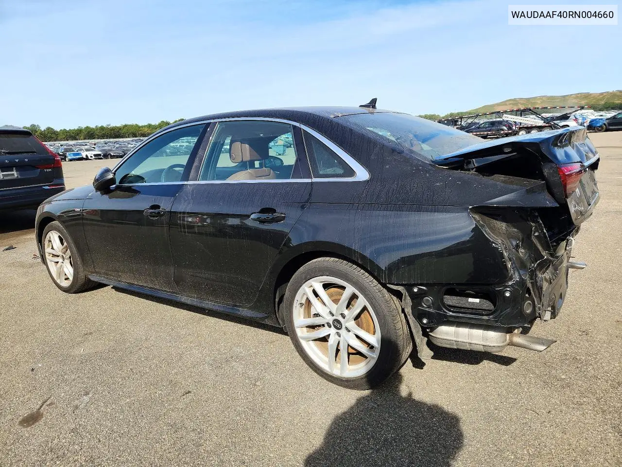 2024 AUDI A4 VIN WAUDAAF40RN004660 — фото 2