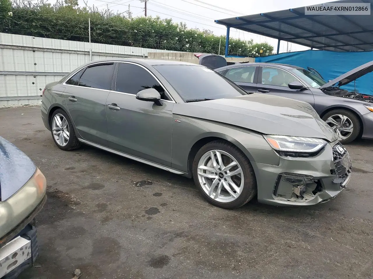 2024 AUDI A4 VIN WAUEAAF4XRN012866 — фото 4
