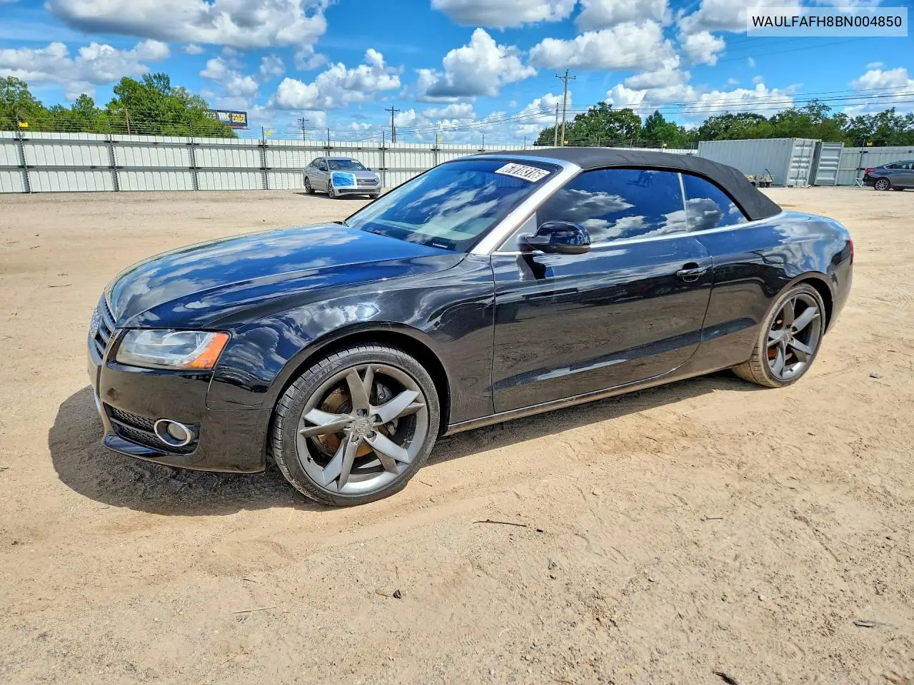 AUDI A5 2011, VIN WAULFAFH8BN004850