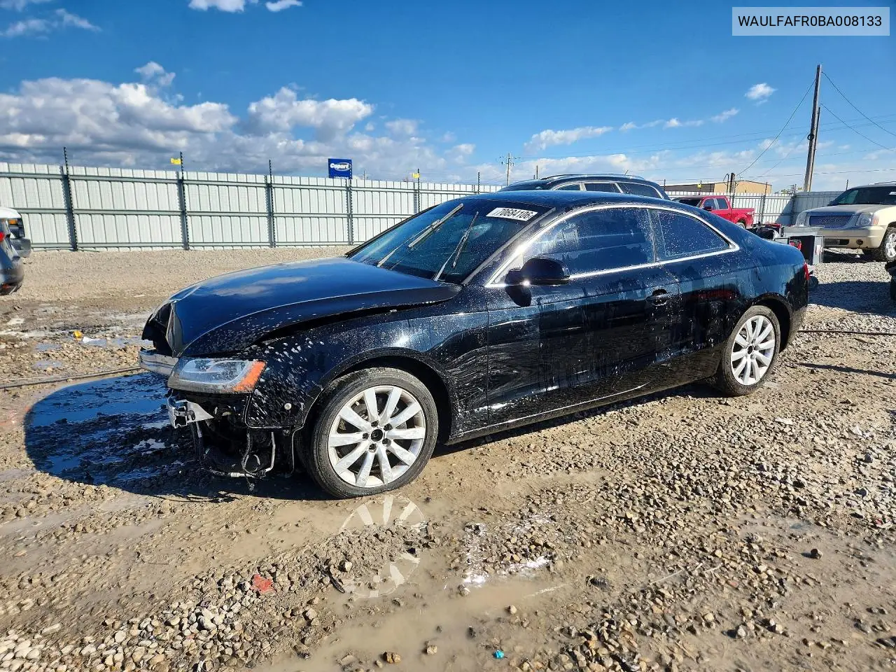 AUDI A5 2011, VIN WAULFAFR0BA008133