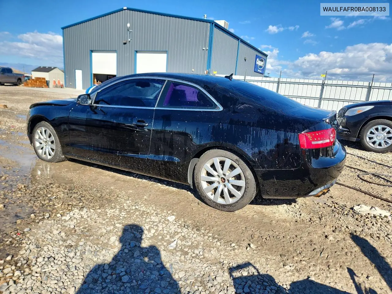 2011 AUDI A5 VIN WAULFAFR0BA008133 — фото 2