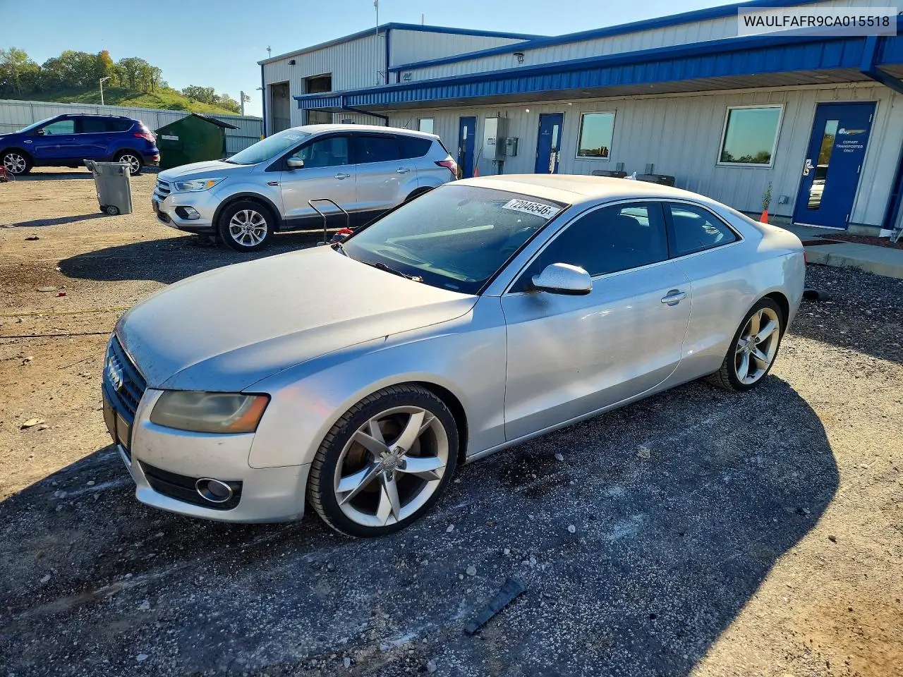 AUDI A5 2012, VIN WAULFAFR9CA015518