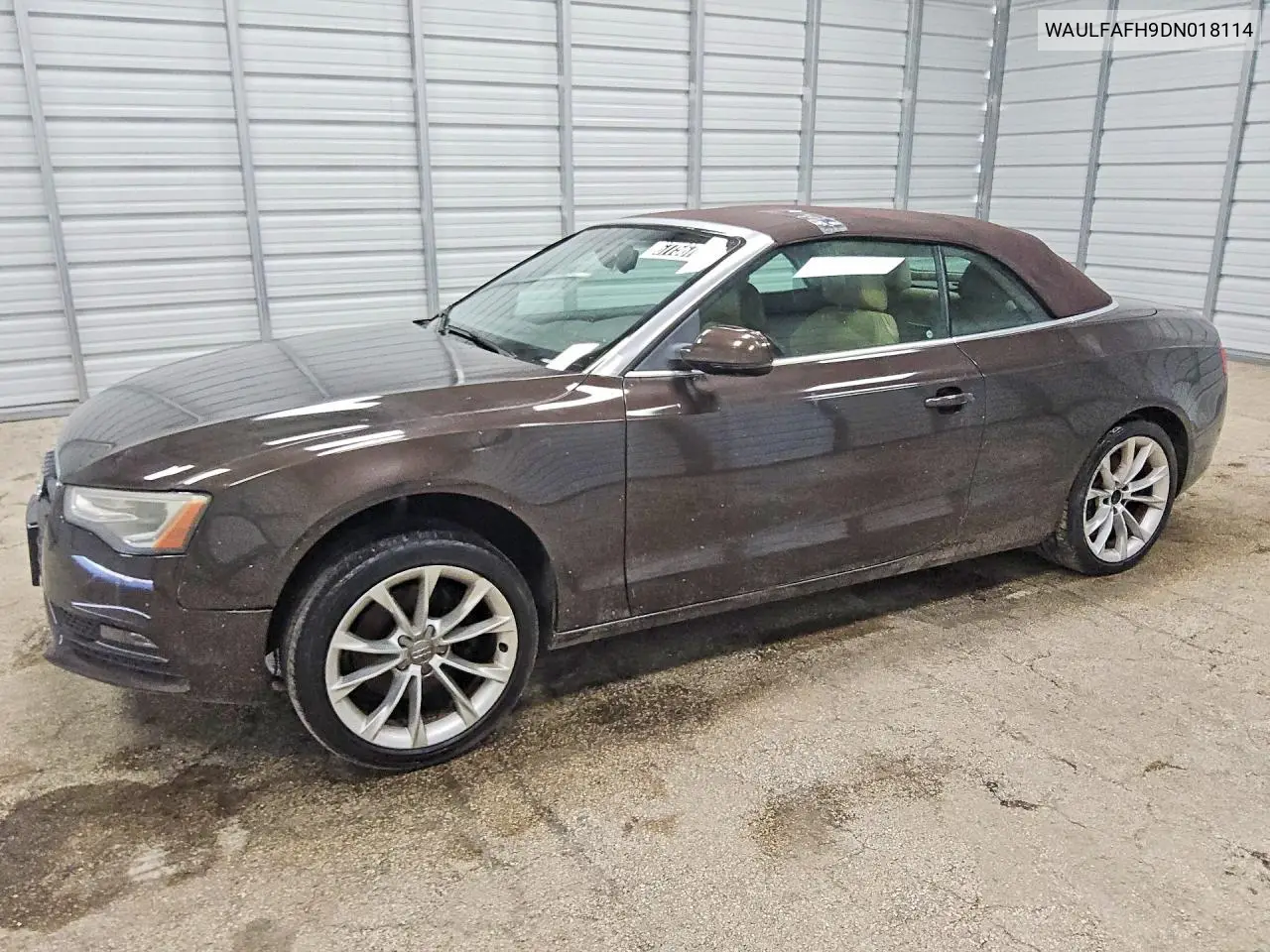 AUDI A5 2013, VIN WAULFAFH9DN018114