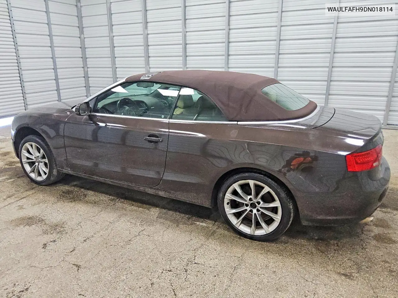 2013 AUDI A5 VIN WAULFAFH9DN018114 — фото 2
