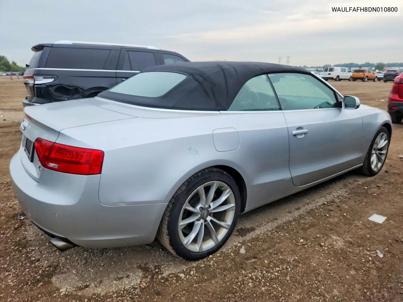 2013 AUDI A5 VIN WAULFAFH8DN010800 — фото 3