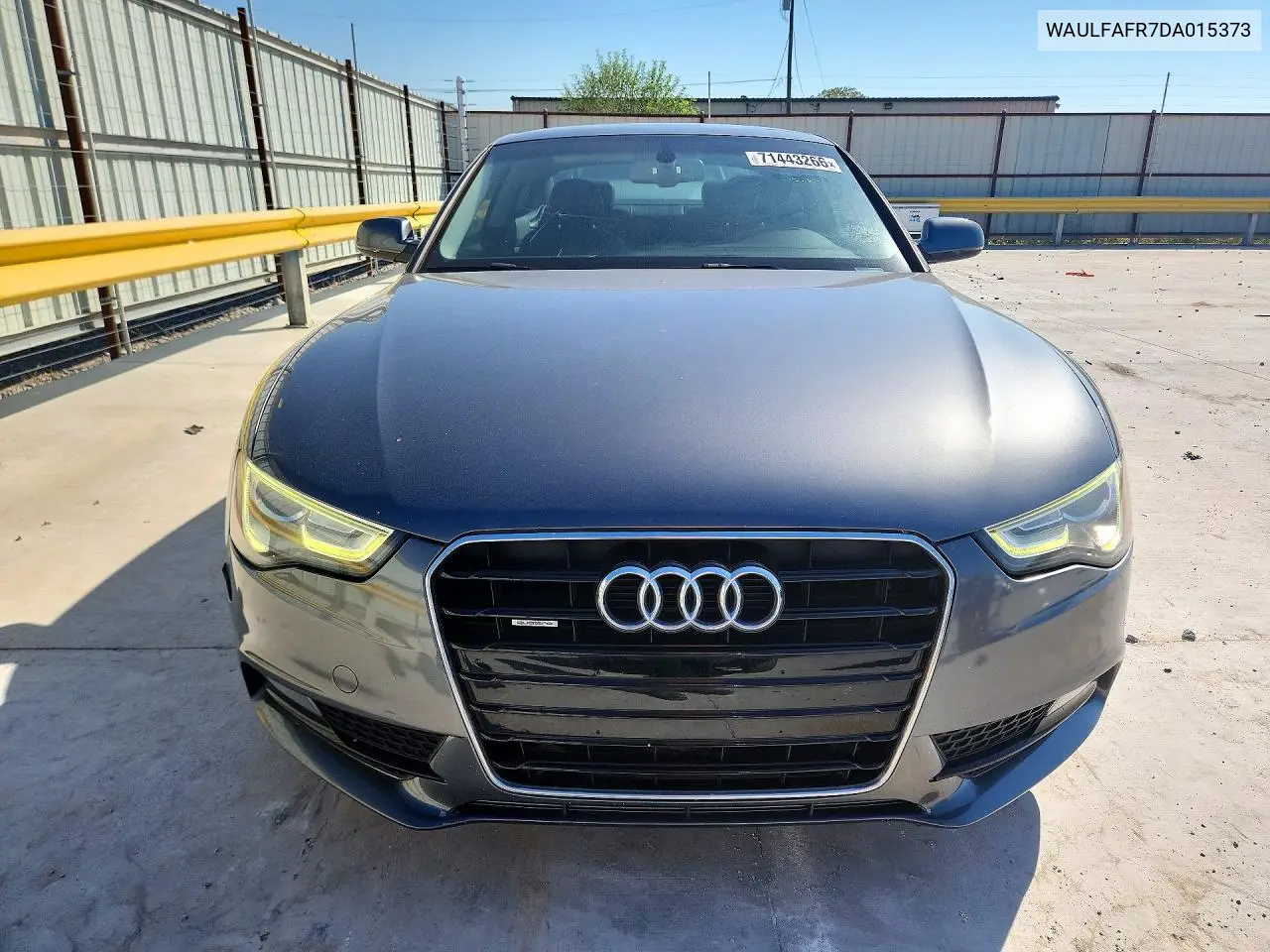 2013 AUDI A5 VIN WAULFAFR7DA015373 — фото 5