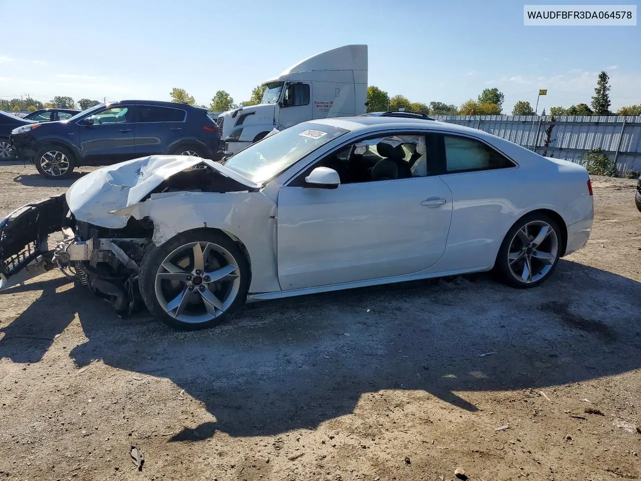 AUDI A5 2013, VIN WAUDFBFR3DA064578