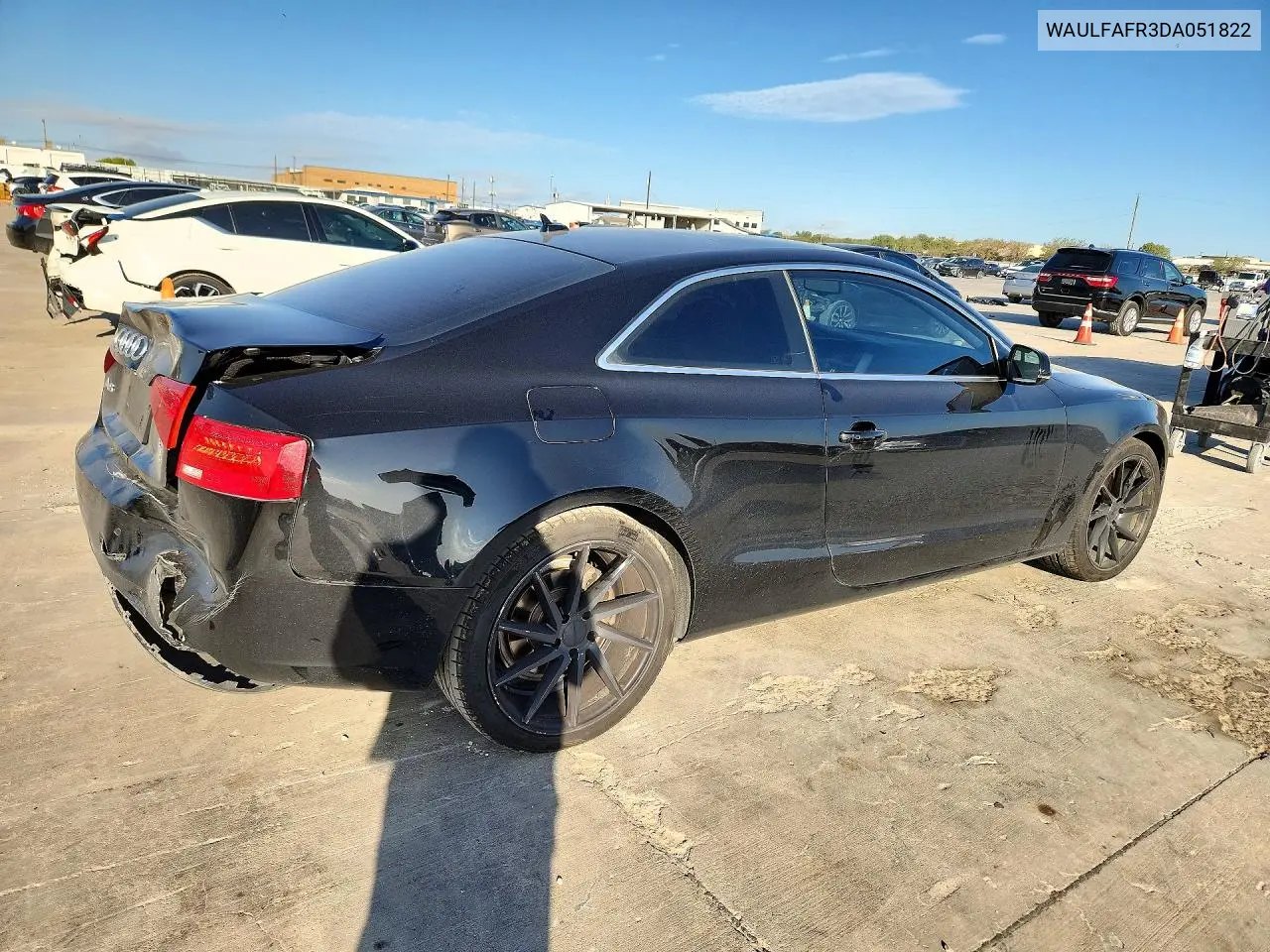 2013 AUDI A5 VIN WAULFAFR3DA051822 — фото 3