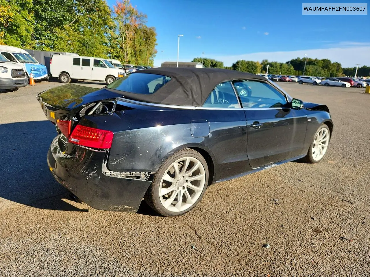 2015 AUDI A5 VIN WAUMFAFH2FN003607 — фото 3