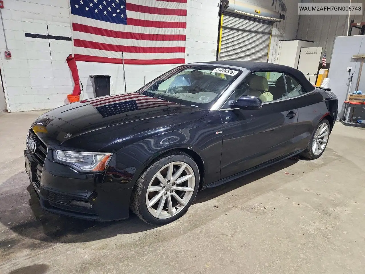 AUDI A5 2016, VIN WAUM2AFH7GN006743