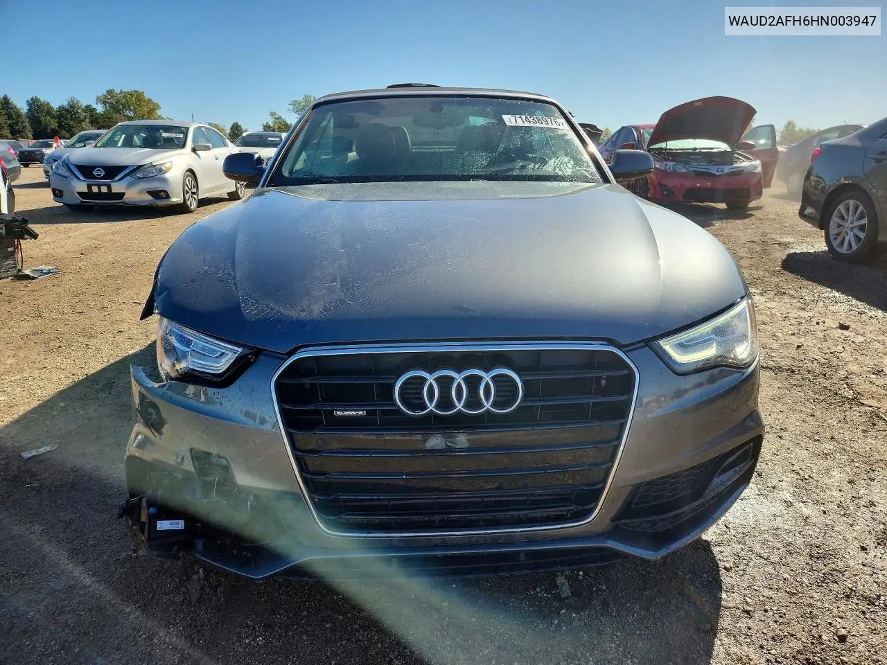 2017 AUDI A5 VIN WAUD2AFH6HN003947 — фото 5