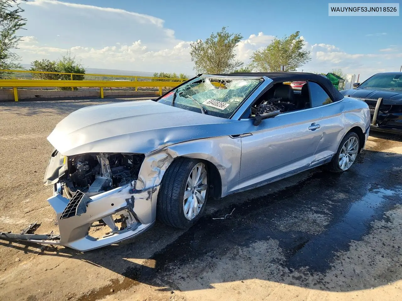 AUDI A5 2018, VIN WAUYNGF53JN018526
