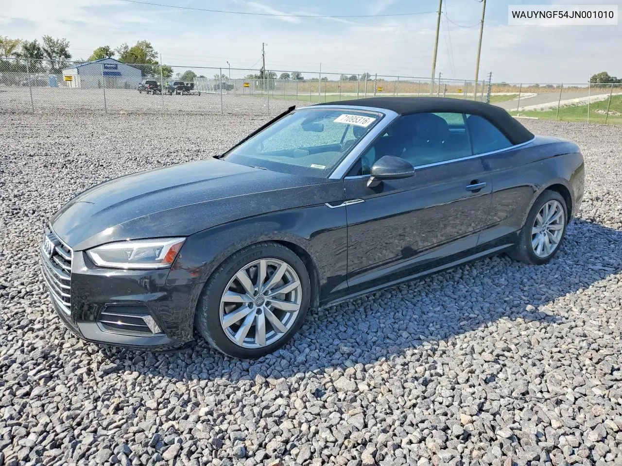 AUDI A5 2018, VIN WAUYNGF54JN001010