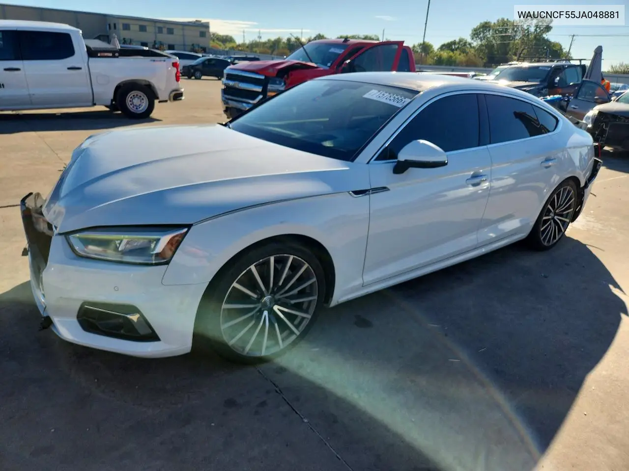 AUDI A5 2018, VIN WAUCNCF55JA048881