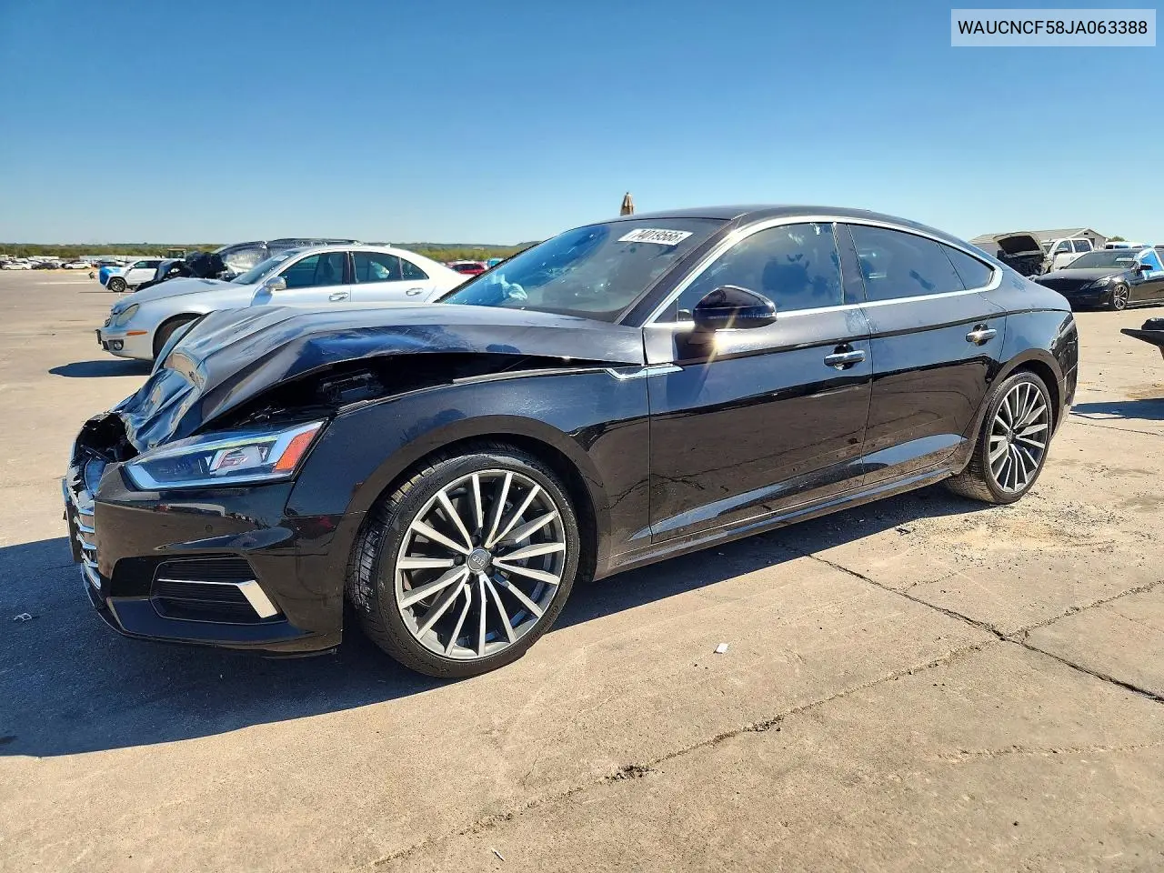 AUDI A5 2018, VIN WAUCNCF58JA063388