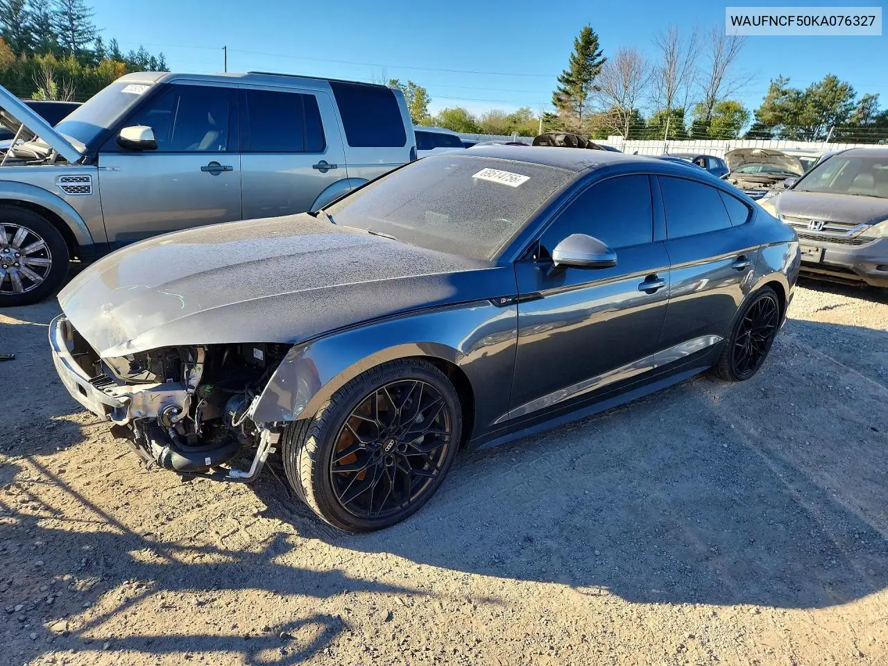AUDI A5 2019, VIN WAUFNCF50KA076327