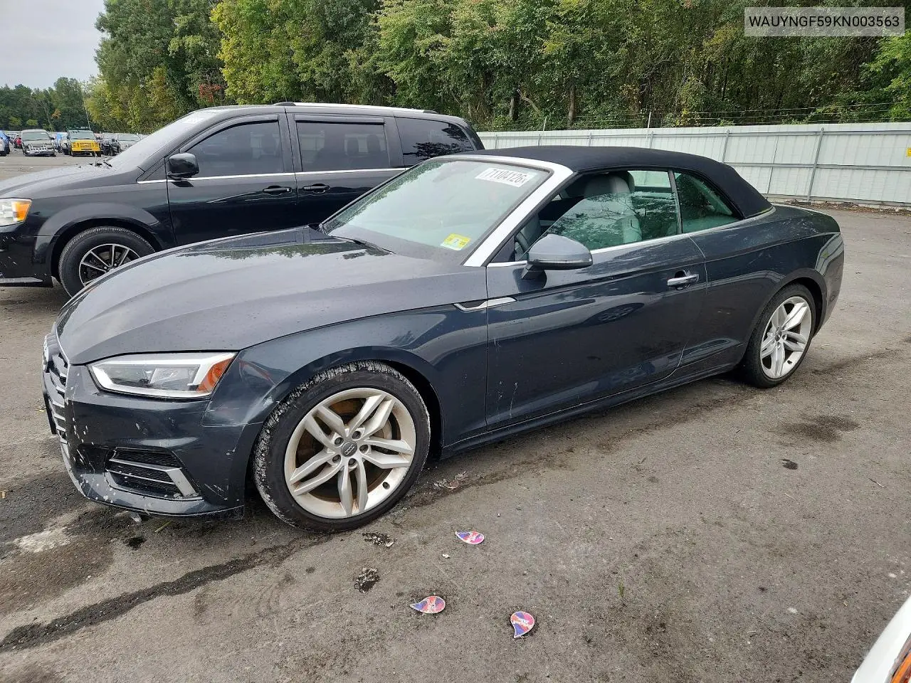 AUDI A5 2019, VIN WAUYNGF59KN003563