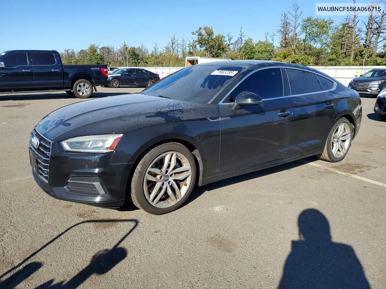 AUDI A5 2019, VIN WAUBNCF55KA066715
