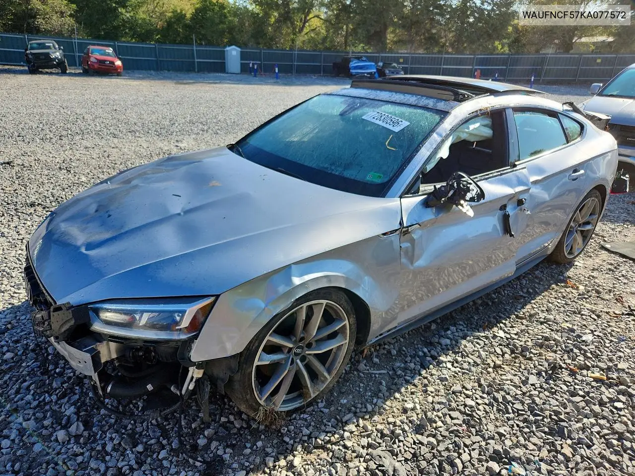 AUDI A5 2019, VIN WAUFNCF57KA077572