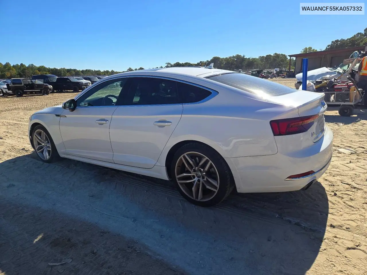 2019 AUDI A5 VIN WAUANCF55KA057332 — фото 2