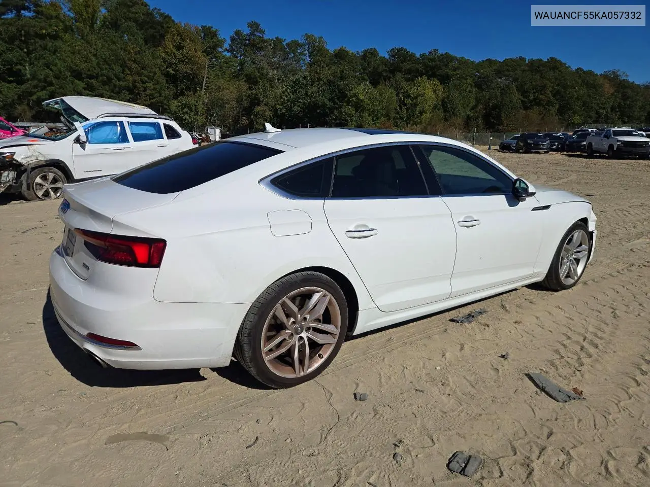 2019 AUDI A5 VIN WAUANCF55KA057332 — фото 3