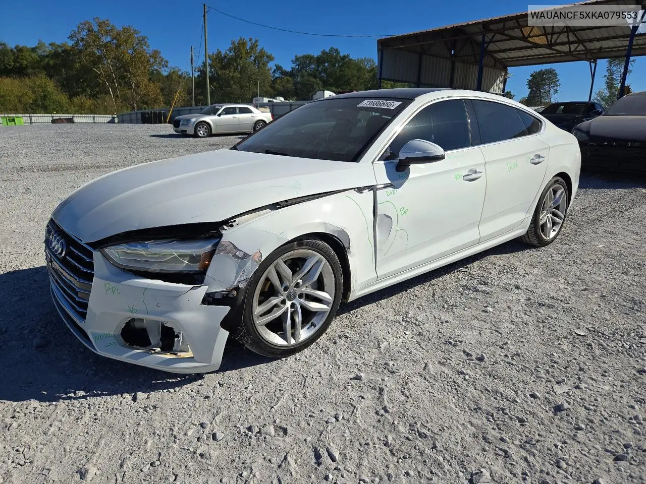 AUDI A5 2019, VIN WAUANCF5XKA079553