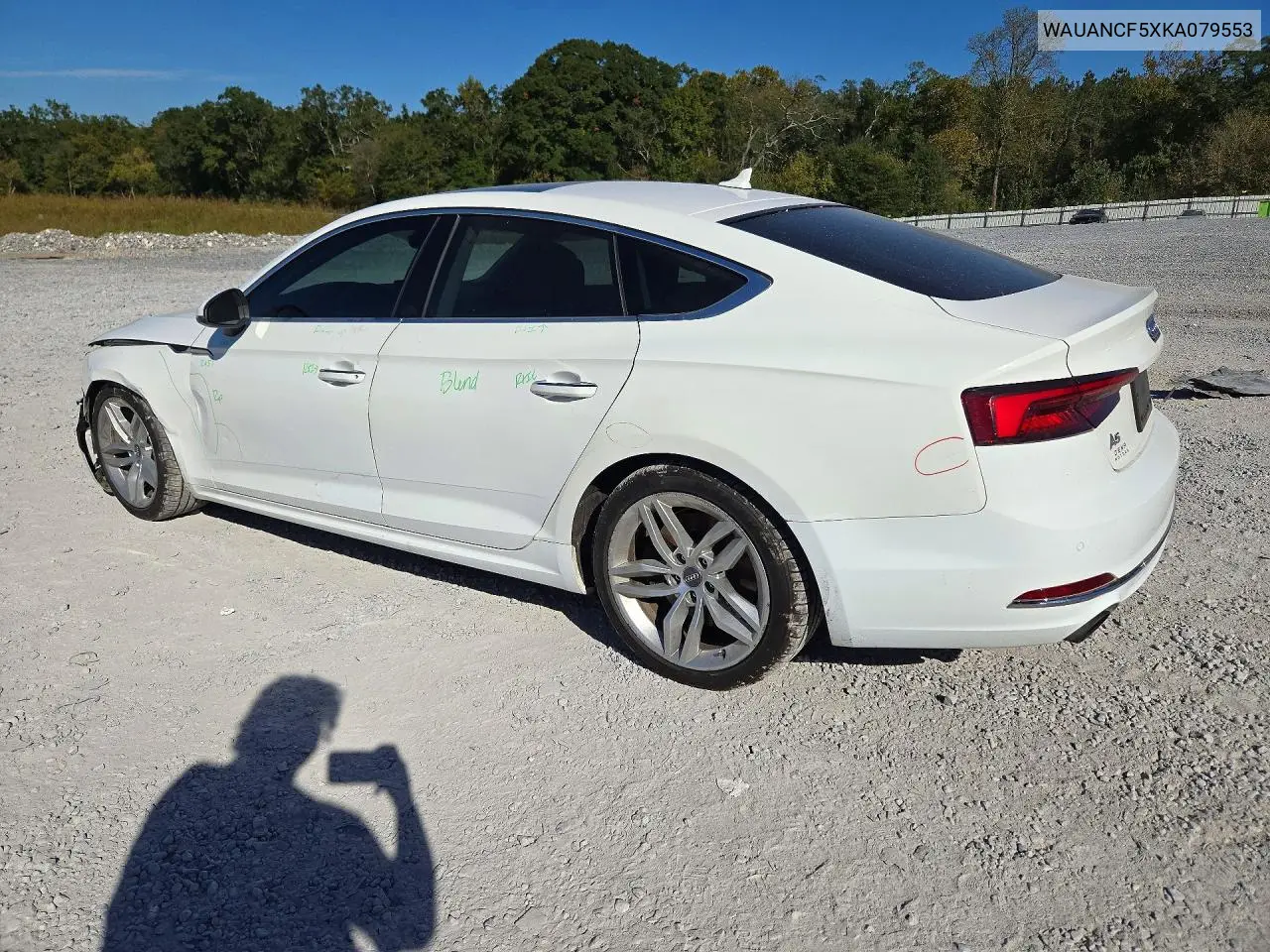 2019 AUDI A5 VIN WAUANCF5XKA079553 — фото 2