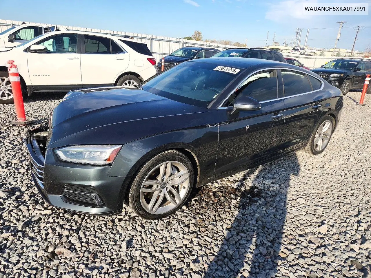 AUDI A5 2019, VIN WAUANCF5XKA017991