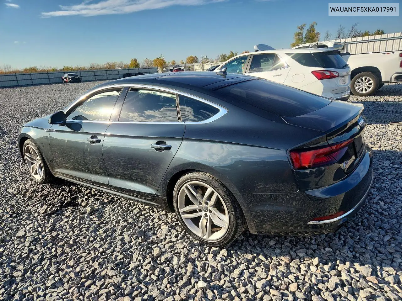 2019 AUDI A5 VIN WAUANCF5XKA017991 — фото 2