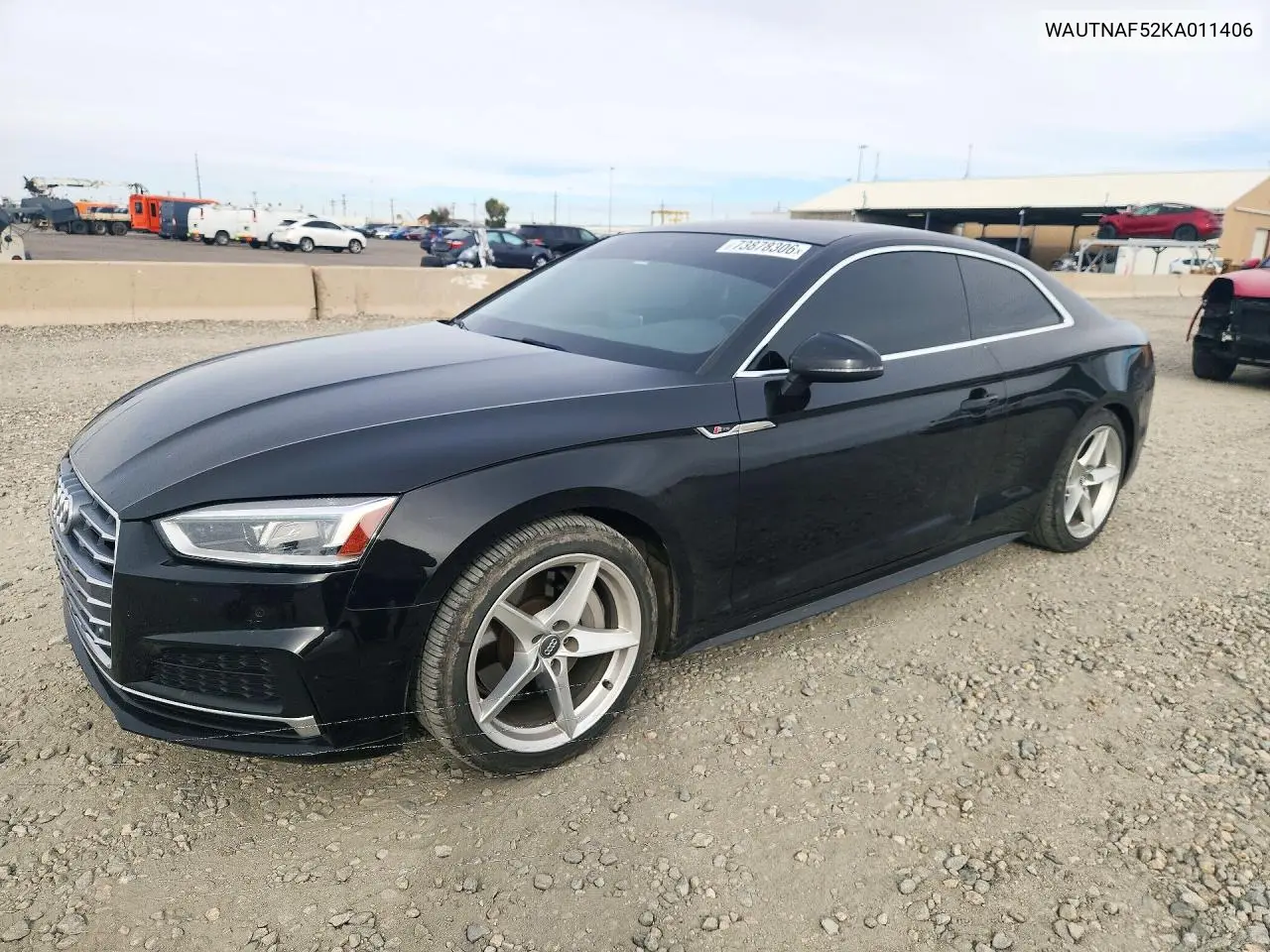 AUDI A5 2019, VIN WAUTNAF52KA011406